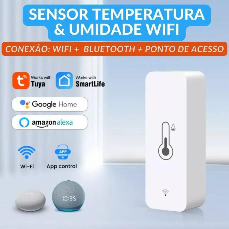 Sensor de Temperatura e Umidade Tuya Smart